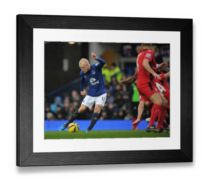 Framed Print : Steven Naismith Strikes First: Everton vs Leicester City, Barclays Premier League, Goodison Park Framed Print : Steven Naismith Strikes First: Everton vs Leicester City, Barclays Premier League, Goodison Park