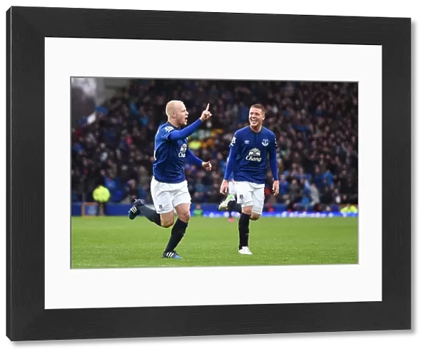 Naismith and McCarthy: Everton's Unforgettable Goal Celebration vs. Leicester City (Premier League)