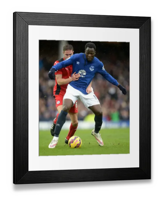 Framed Print : Intense Rivalry: Lukaku vs. Upson - A Battle for Supremacy at Goodison Park Framed Print : Intense Rivalry: Lukaku vs. Upson - A Battle for Supremacy at Goodison Park