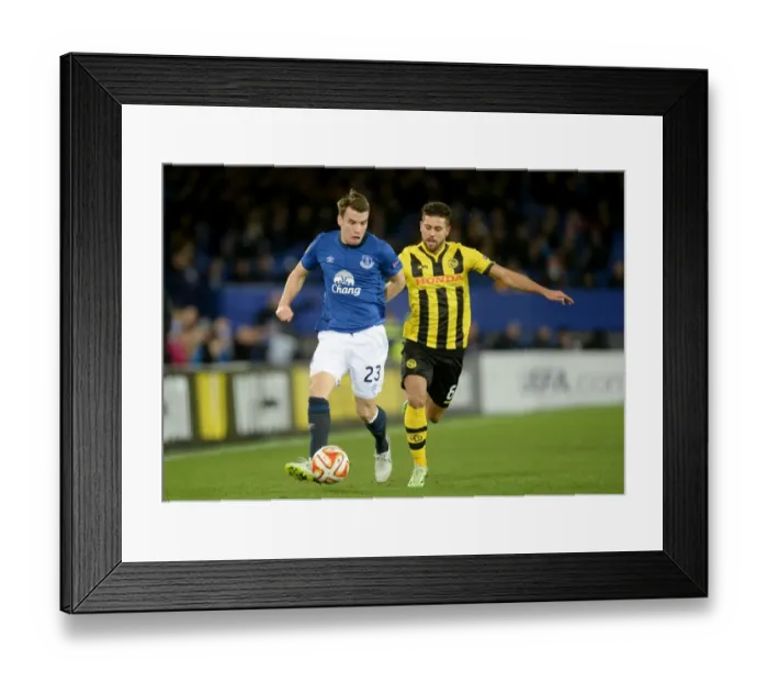 Framed Print : Coleman vs Bertone: Everton vs BSC Young Boys Europa League Clash
