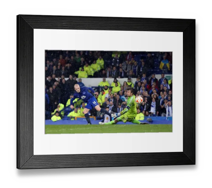 Framed Print : Naismith Strikes First: Everton's Europa League Goal vs. Dynamo Kiev