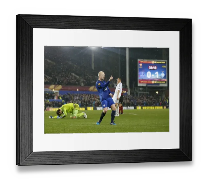 Framed Print : Naismith's Europa League Strike: Everton's First Goal Against Dynamo Kiev Framed Print : Naismith's Europa League Strike: Everton's First Goal Against Dynamo Kiev
