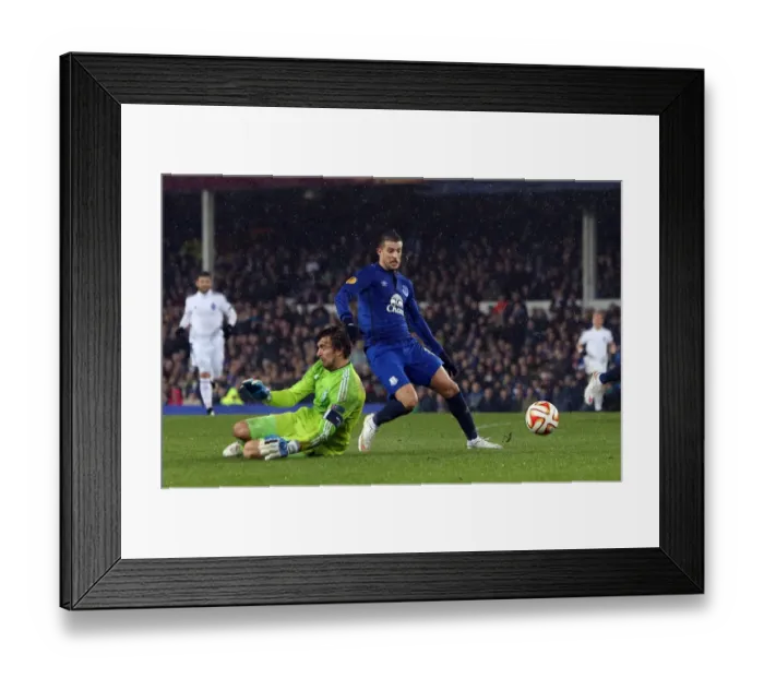 Framed Print : Mirallas Dazzles: Everton's Star Forward Outmaneuvers Shovkovskiy in Europa League Showdown vs Dynamo Kiev Framed Print : Mirallas Dazzles: Everton's Star Forward Outmaneuvers Shovkovskiy in Europa League Showdown vs Dynamo Kiev