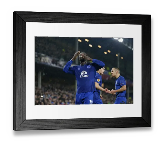Framed Print : Romelu Lukaku's Penalty Seals Everton's Europa League Victory Over Dynamo Kiev (Round of 16 - First Leg) Framed Print : Romelu Lukaku's Penalty Seals Everton's Europa League Victory Over Dynamo Kiev (Round of 16 - First Leg)