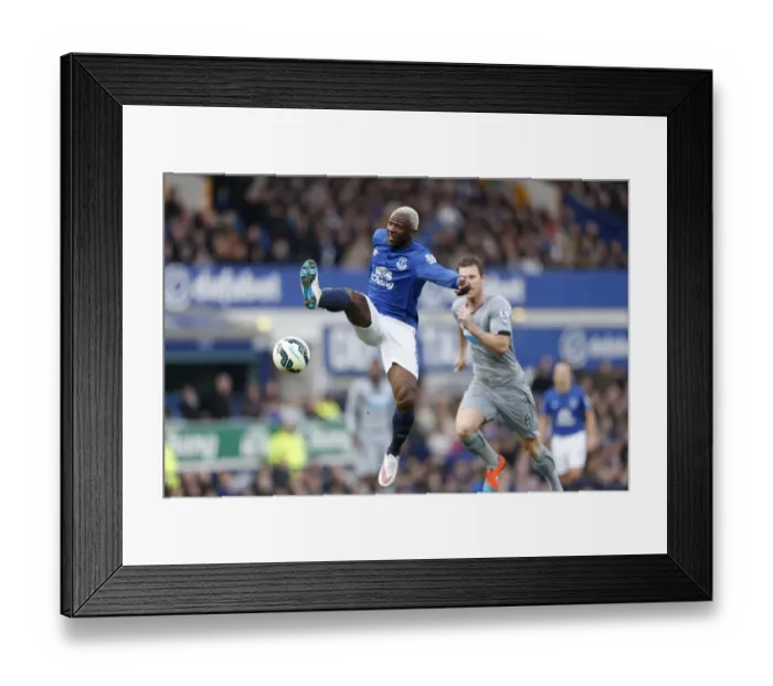 Framed Print : Everton vs Newcastle United: Arouna Kone and Michael Williamson's Intense Battle at Goodison Park Framed Print : Everton vs Newcastle United: Arouna Kone and Michael Williamson's Intense Battle at Goodison Park