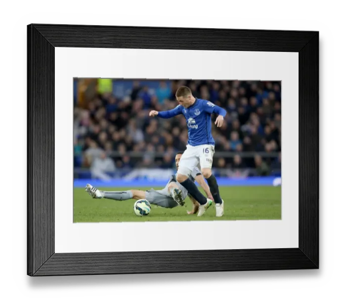 Framed Print : McCarthy vs. Gutierrez: Premier League Battle at Goodison Park