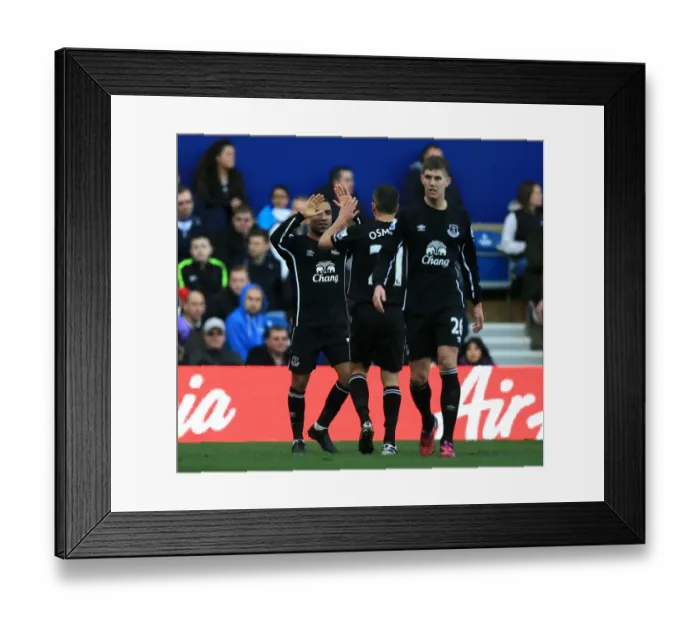 Framed Print : Aaron Lennon Scores His Second Goal: Everton's Victory Against Queens Park Rangers Framed Print : Aaron Lennon Scores His Second Goal: Everton's Victory Against Queens Park Rangers