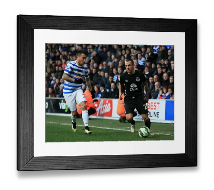 Framed Print : Intense Battle for Possession: Osman vs. Vargas - Everton vs. Queens Park Rangers Framed Print : Intense Battle for Possession: Osman vs. Vargas - Everton vs. Queens Park Rangers