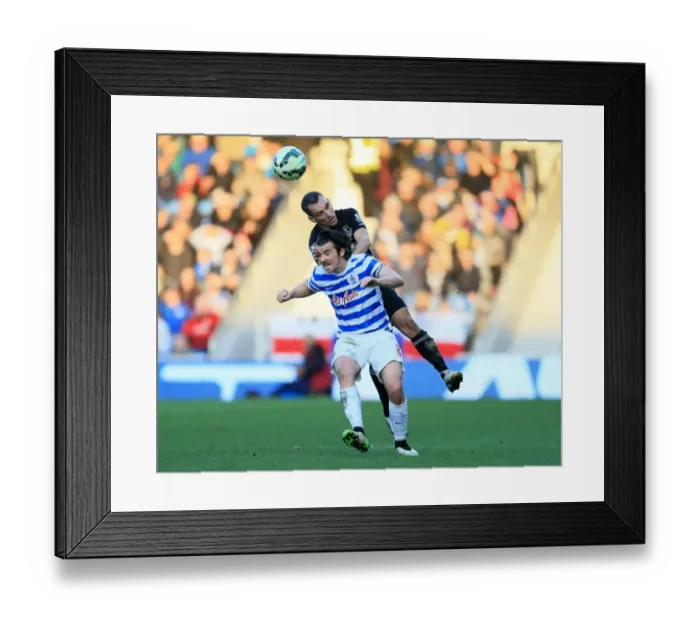 Framed Print : Intense Rivalry on the Field: Osman vs. Barton - Everton vs. Queens Park Rangers Framed Print : Intense Rivalry on the Field: Osman vs. Barton - Everton vs. Queens Park Rangers