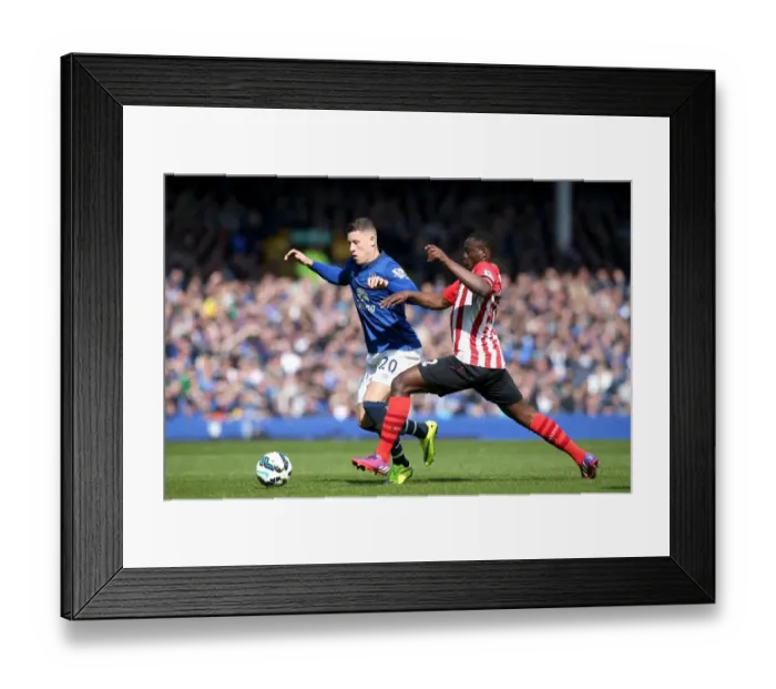 Framed Print : Battle for the Ball: Ross Barkley vs. Victor Wanyama - Everton vs. Southampton Premier League Clash Framed Print : Battle for the Ball: Ross Barkley vs. Victor Wanyama - Everton vs. Southampton Premier League Clash