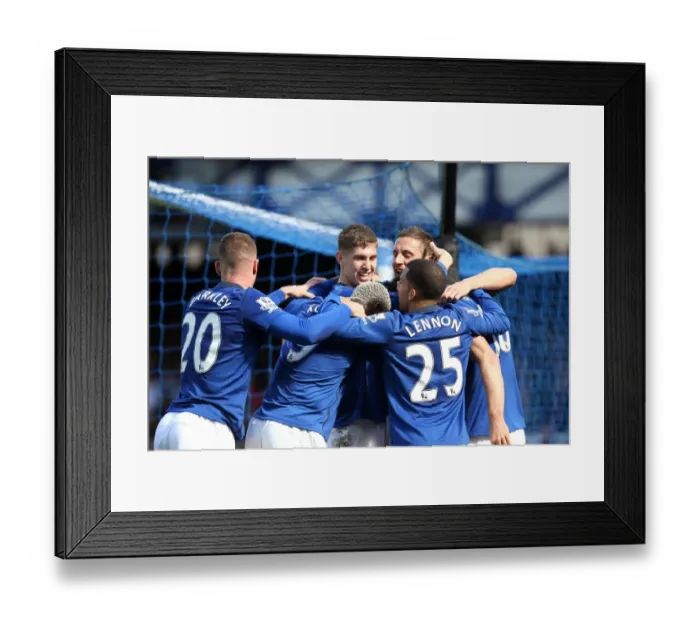 Framed Print : Jagielka Scores First Goal: Everton vs. Southampton in Premier League at Goodison Park Framed Print : Jagielka Scores First Goal: Everton vs. Southampton in Premier League at Goodison Park