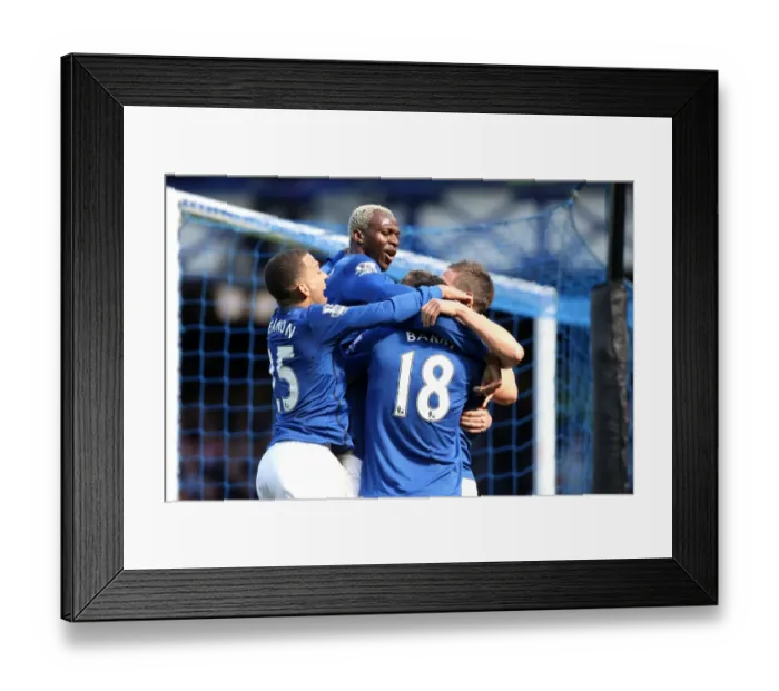 Framed Print : Jagielka Scores First Goal: Everton's Victory Over Southampton in Barclays Premier League Framed Print : Jagielka Scores First Goal: Everton's Victory Over Southampton in Barclays Premier League
