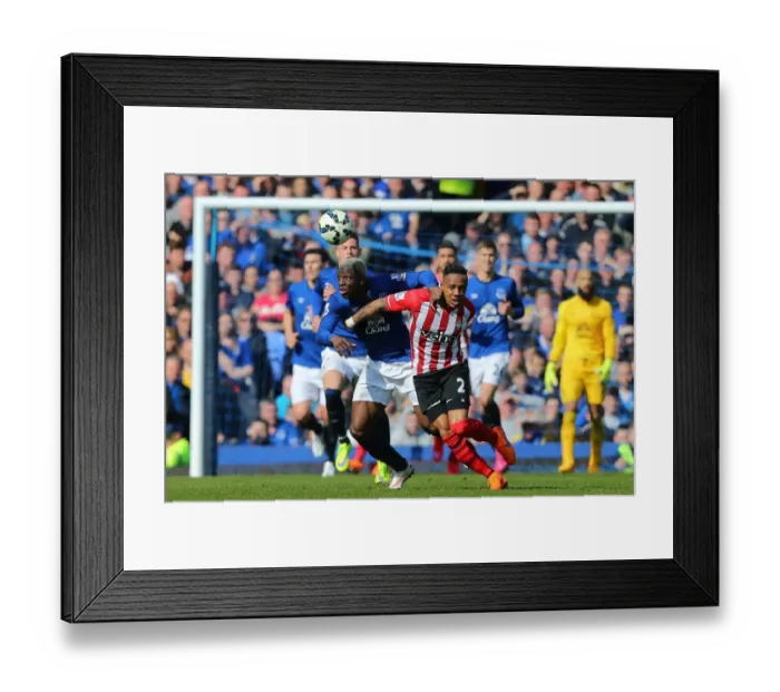 Framed Print : Everton vs Southampton Showdown: Arouna Kone vs Nathaniel Clyne at Goodison Park - Barclays Premier League Framed Print : Everton vs Southampton Showdown: Arouna Kone vs Nathaniel Clyne at Goodison Park - Barclays Premier League