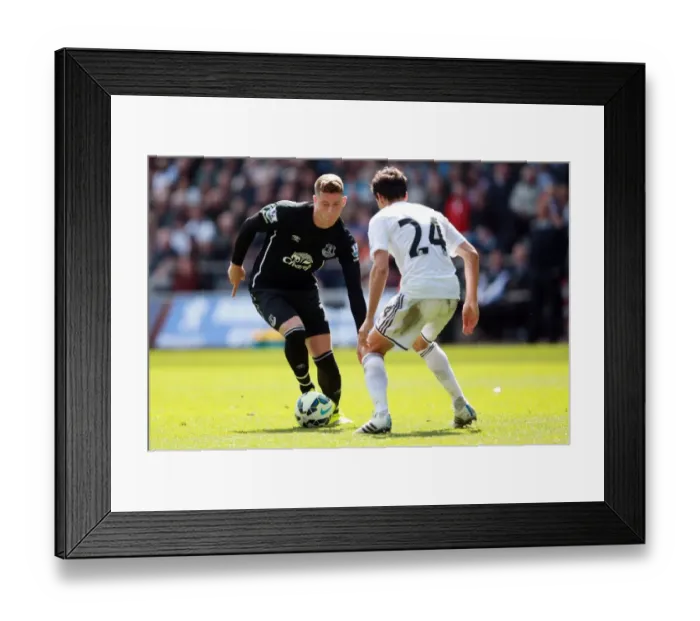 Framed Print : Battleground Liberty: Ross Barkley vs. Jack Cork - Premier League Showdown Framed Print : Battleground Liberty: Ross Barkley vs. Jack Cork - Premier League Showdown