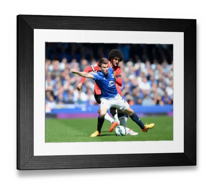 Framed Print : Clash at Goodison Park: Coleman vs. Fellaini - Everton vs. Manchester United, Premier League Battle Framed Print : Clash at Goodison Park: Coleman vs. Fellaini - Everton vs. Manchester United, Premier League Battle