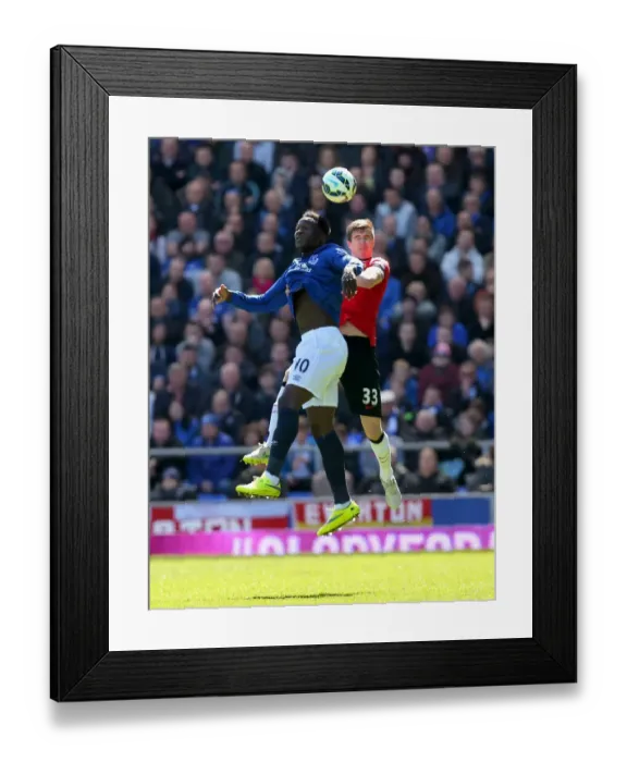 Framed Print : Battle at Goodison Park: Lukaku vs McNair - A Premier League Rivalry Framed Print : Battle at Goodison Park: Lukaku vs McNair - A Premier League Rivalry