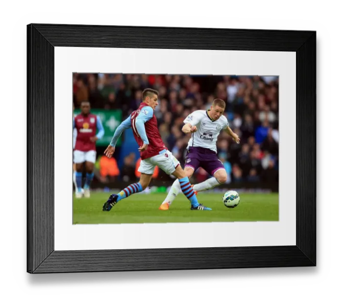 Framed Print : McCarthy vs. Westwood: A Premier League Battle for Ball Possession at Aston Villa vs. Everton (Nick Potts / PA Wire) Framed Print : McCarthy vs. Westwood: A Premier League Battle for Ball Possession at Aston Villa vs. Everton (Nick Potts / PA Wire)
