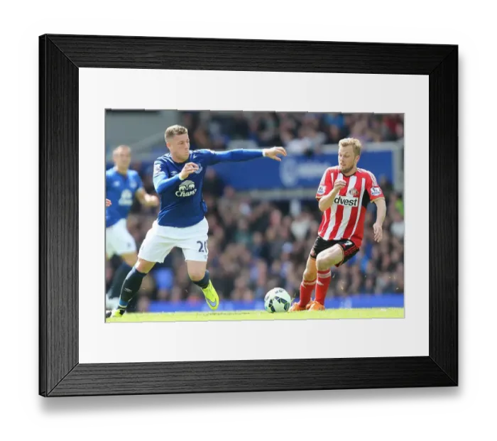 Framed Print : Barkley vs. Larsson: A Premier League Battle at Goodison Park - Everton vs. Sunderland Framed Print : Barkley vs. Larsson: A Premier League Battle at Goodison Park - Everton vs. Sunderland
