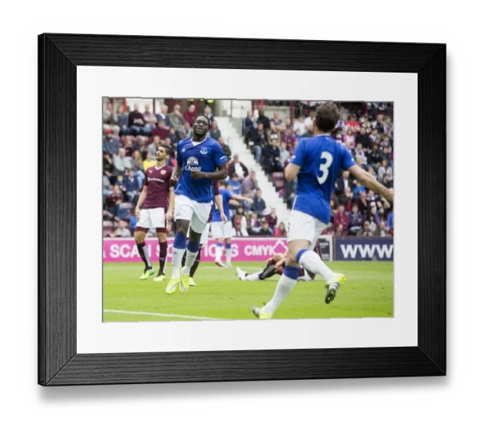 Framed Print : Romelu Lukaku Scores His Second Goal: Everton's Pre-Season Victory at Tynecastle Stadium Framed Print : Romelu Lukaku Scores His Second Goal: Everton's Pre-Season Victory at Tynecastle Stadium