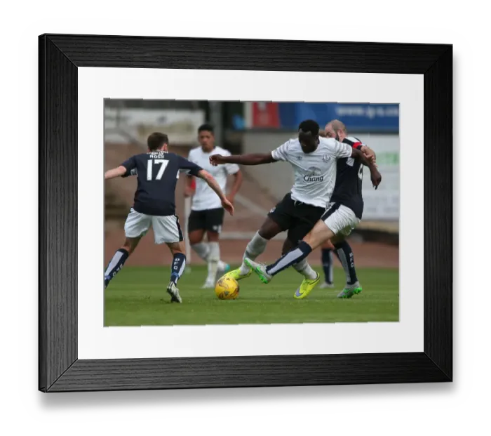 Framed Print : Pre-Season Showdown: Lukaku vs. Harkins at Dens Park Framed Print : Pre-Season Showdown: Lukaku vs. Harkins at Dens Park