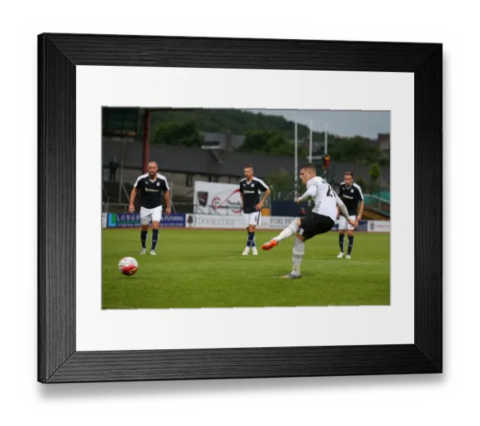 Framed Print : Ross Barkley Scores Penalty: Everton's Second Goal in Pre-Season Friendly against Dundee Framed Print : Ross Barkley Scores Penalty: Everton's Second Goal in Pre-Season Friendly against Dundee