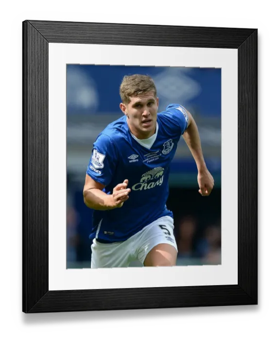 Framed Print : John Stones in Action: Everton vs Villarreal (Pre-Season Friendly at Elland Road) vs Leeds United Framed Print : John Stones in Action: Everton vs Villarreal (Pre-Season Friendly at Elland Road) vs Leeds United