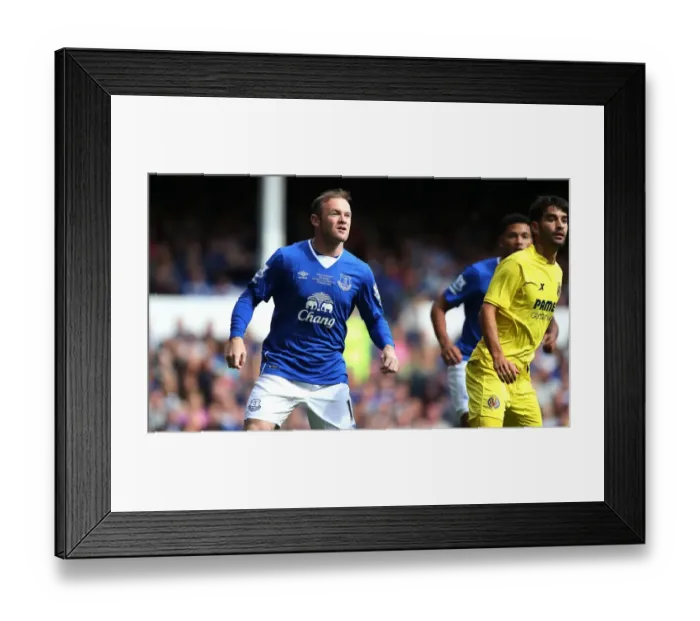 Framed Print : Rooney's Return: Wayne Reunites with Everton in Pre-Season Friendly vs. Leeds United
