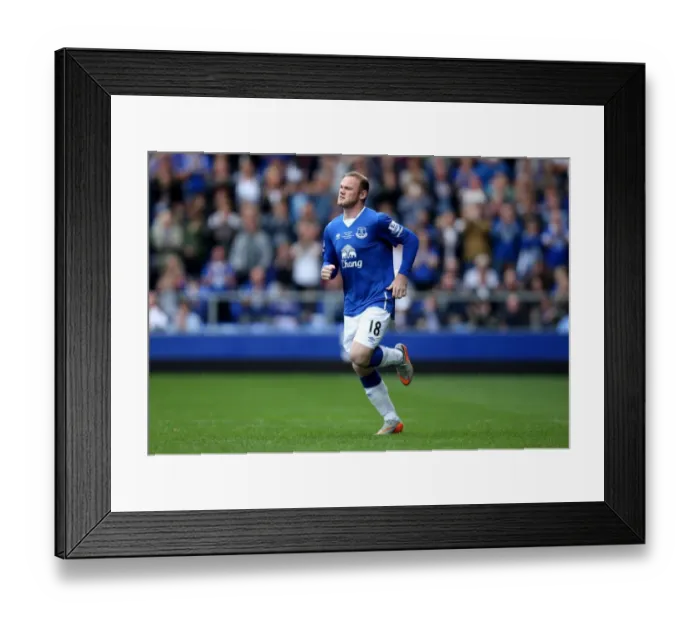 Framed Print : Rooney's Homecoming: Manchester United Legend Reunites with Everton on the Field Framed Print : Rooney's Homecoming: Manchester United Legend Reunites with Everton on the Field