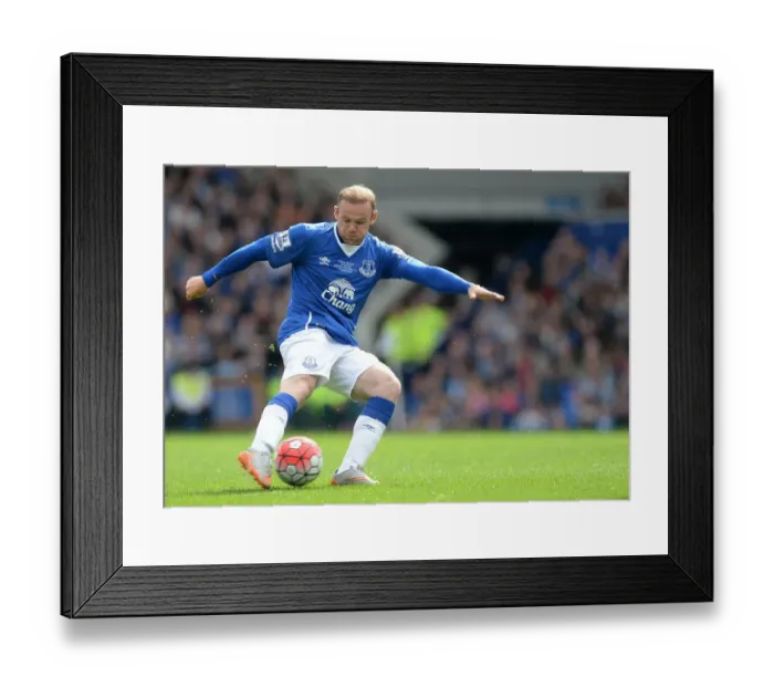 Framed Print : Wayne Rooney's Everton Return: Pre-Season Friendly vs Leeds United at Elland Road