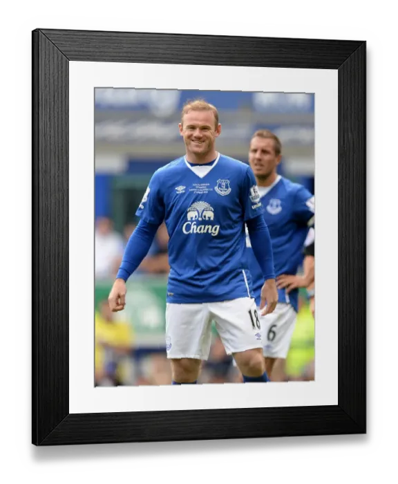 Framed Print : Wayne Rooney Beams in Everton Debut: Pre-Season Friendly vs Leeds United Framed Print : Wayne Rooney Beams in Everton Debut: Pre-Season Friendly vs Leeds United
