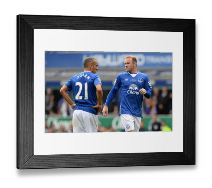 Framed Print : Wayne Rooney's Return: Everton vs. Leeds United in Duncan Ferguson's Testimonial Framed Print : Wayne Rooney's Return: Everton vs. Leeds United in Duncan Ferguson's Testimonial
