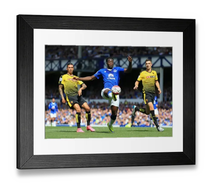 Framed Print : Everton's Lukaku in Action: Everton vs. Watford, Premier League at Goodison Park Framed Print : Everton's Lukaku in Action: Everton vs. Watford, Premier League at Goodison Park
