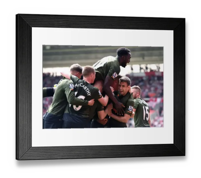 Framed Print : Ross Barkley's Strike: Everton's Third Goal vs. Southampton in Barclays Premier League Framed Print : Ross Barkley's Strike: Everton's Third Goal vs. Southampton in Barclays Premier League