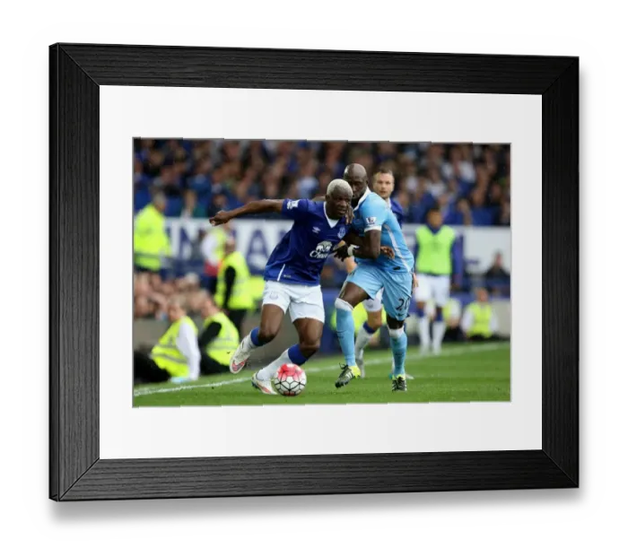 Framed Print : Battle for the Ball: Kone vs Mangala - Everton vs Manchester City (Barclays Premier League) Framed Print : Battle for the Ball: Kone vs Mangala - Everton vs Manchester City (Barclays Premier League)