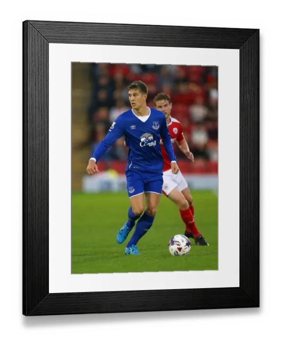 Framed Print : John Stones in Action: Everton vs. Barnsley, Capital One Cup Second Round at Oakwell