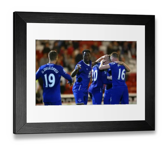 Framed Print : Everton's Romelu Lukaku: Extra Time Double Strike in Capital One Cup Victory over Barnsley Framed Print : Everton's Romelu Lukaku: Extra Time Double Strike in Capital One Cup Victory over Barnsley