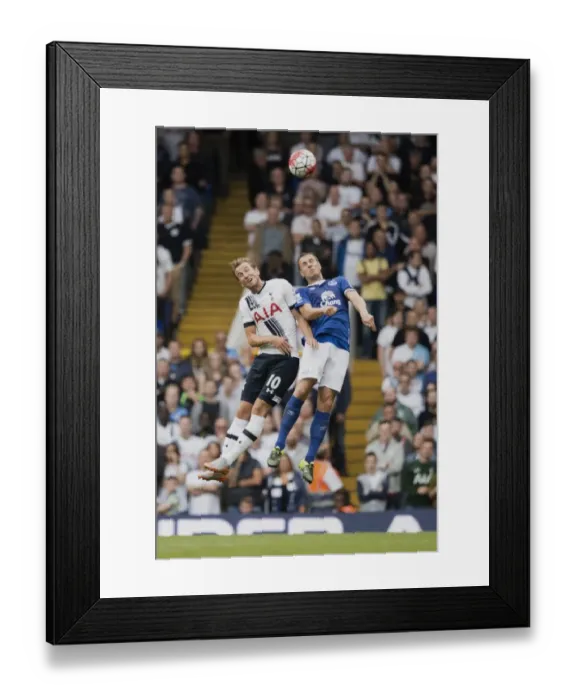 Framed Print : Clash of Heads: Harry Kane vs. Phil Jagielka - Premier League Showdown Framed Print : Clash of Heads: Harry Kane vs. Phil Jagielka - Premier League Showdown