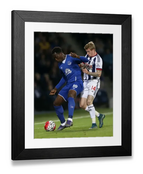 Framed Print : Battle for the Ball: Lukaku vs McClean - Everton vs West Bromwich Albion in Premier League Clash Framed Print : Battle for the Ball: Lukaku vs McClean - Everton vs West Bromwich Albion in Premier League Clash
