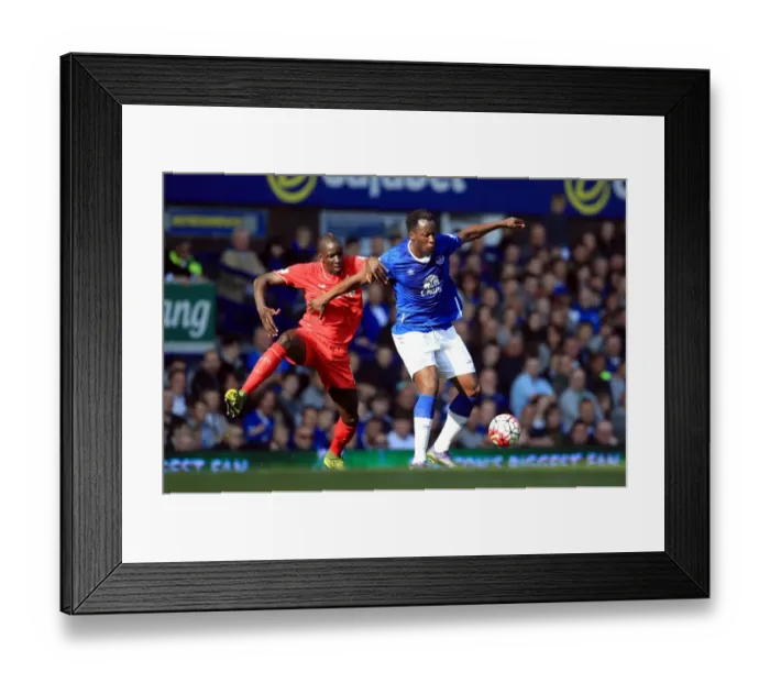Framed Print : Intense Rivalry: Lukaku vs Sakho Battle at Goodison Park Framed Print : Intense Rivalry: Lukaku vs Sakho Battle at Goodison Park