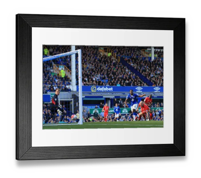 Framed Print : Lukaku Strikes First: Everton vs. Liverpool at Goodison Park - Barclays Premier League Framed Print : Lukaku Strikes First: Everton vs. Liverpool at Goodison Park - Barclays Premier League