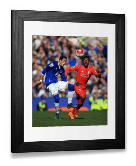Framed Print : Intense Rivalry on the Pitch: Funes Mori vs. Sturridge Framed Print : Intense Rivalry on the Pitch: Funes Mori vs. Sturridge