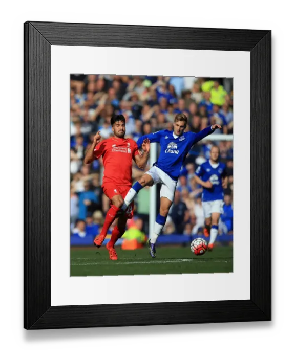 Framed Print : Intense Rivalry: Deulofeu vs. Can Battle at Goodison Park - Everton vs. Liverpool, Premier League Framed Print : Intense Rivalry: Deulofeu vs. Can Battle at Goodison Park - Everton vs. Liverpool, Premier League