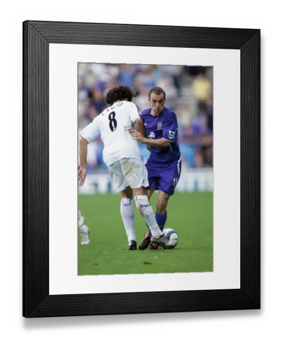 Framed Print : James McFadden: Snatching the Ball from Ivan Campo