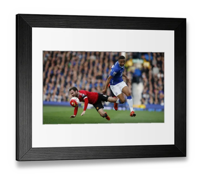 Framed Print : Intense Rivalry: Mata vs Galloway - Everton vs Manchester United's Battle for Ball Possession: A Premier League Showdown Framed Print : Intense Rivalry: Mata vs Galloway - Everton vs Manchester United's Battle for Ball Possession: A Premier League Showdown