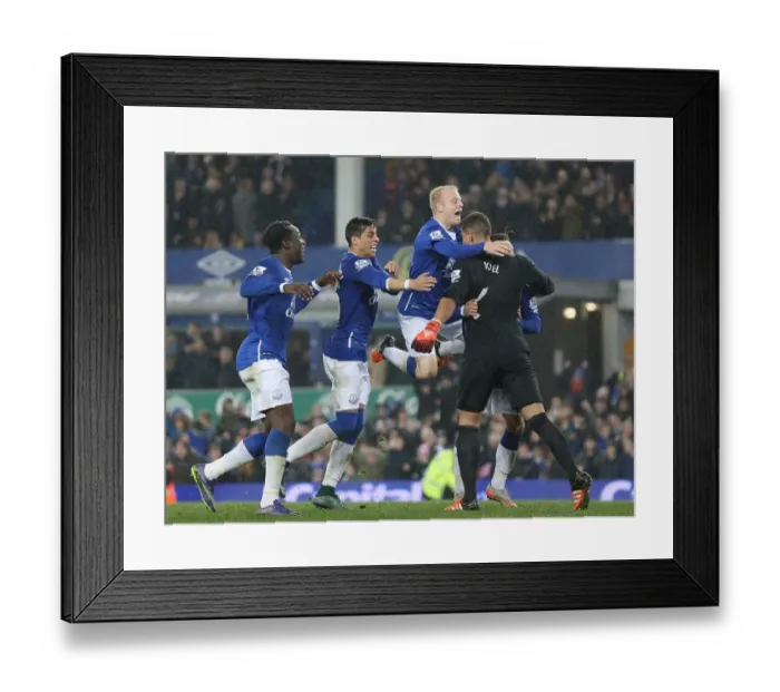 Framed Print : Everton's Penalty Triumph: Capital One Cup Victory over Norwich City