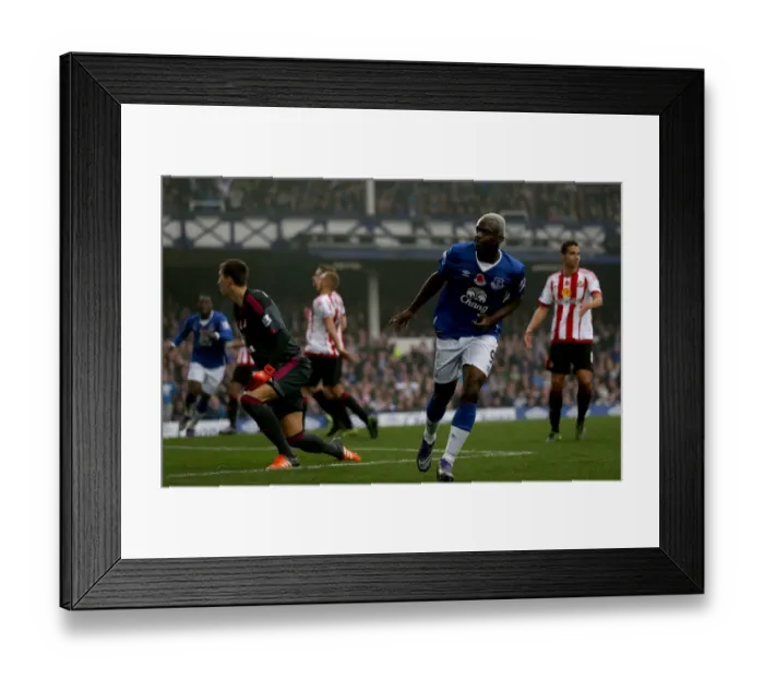 Framed Print : Everton's Arouna Kone: Five-Goal Blitz Against Sunderland Framed Print : Everton's Arouna Kone: Five-Goal Blitz Against Sunderland