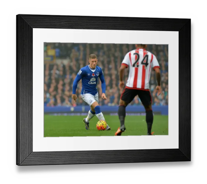 Framed Print : Ross Barkley in Action: Everton vs Sunderland at Goodison Park, Premier League