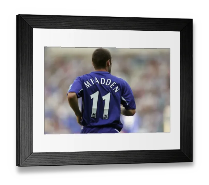 Framed Print : James McFadden: Everton Forward in Action