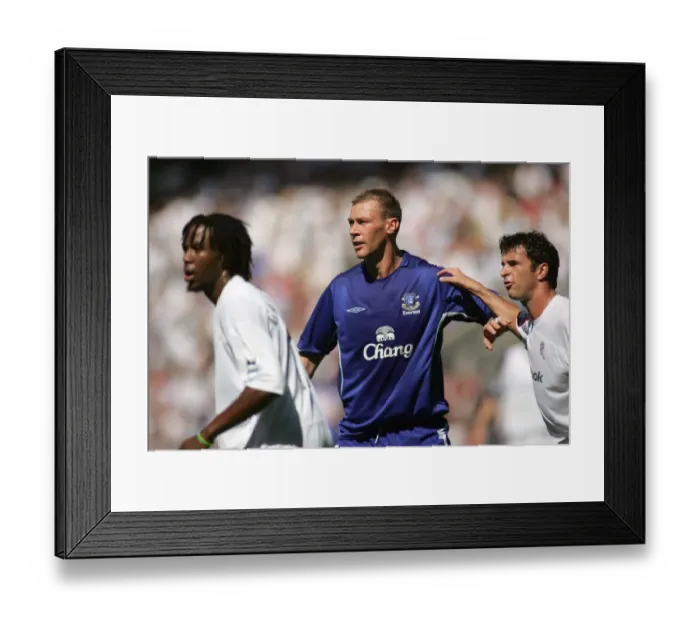 Framed Print : Everton Rivals: Ferguson, Speed, and Gardner in a Tight Football Battle Framed Print : Everton Rivals: Ferguson, Speed, and Gardner in a Tight Football Battle