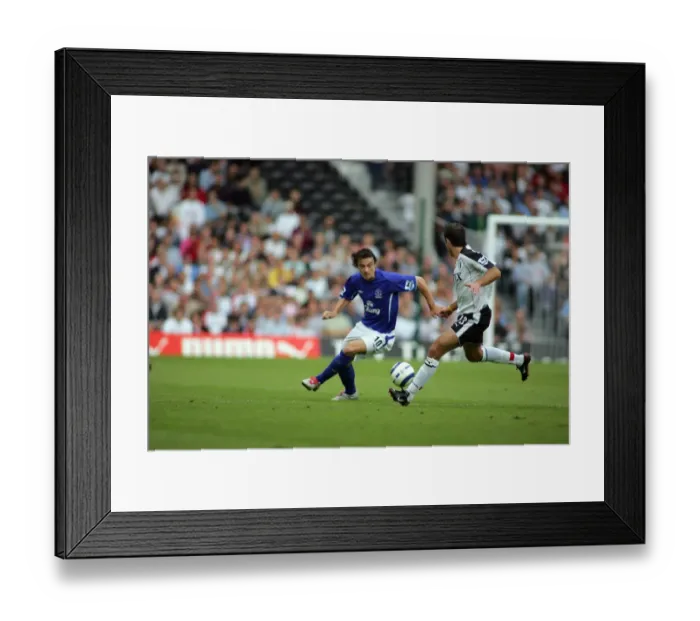 Framed Print : Simon Davies: Battling for Ball Possession Framed Print : Simon Davies: Battling for Ball Possession